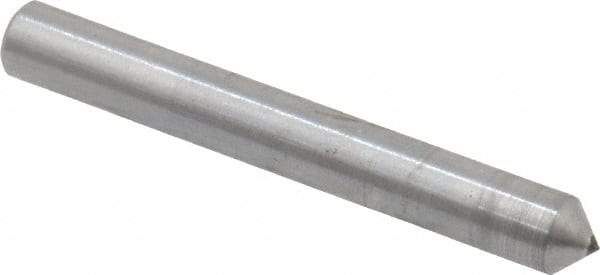 Made in USA - 1" Long x 1/8" Shank Diam Single Point Diamond Dresser - 90° Included Angle - Eagle Tool & Supply