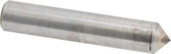 Made in USA - 1/2 Carat Single Pencil Point Diamond Dresser - 2" Long x 3/8" Shank Diam, 90° Included Angle - Eagle Tool & Supply