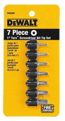 DeWALT - 7 Piece, Screwdriver Bit Set - Torx - Eagle Tool & Supply