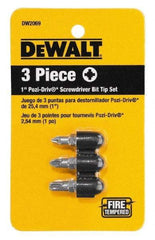 DeWALT - 3 Piece, Screwdriver Bit Set - Eagle Tool & Supply