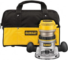 DeWALT - 2.25 hp, 8,000 to 24,000 RPM, Fixed Base Router Kit - 12 Amps, 1/4 and 1/2 Inch Collet - Eagle Tool & Supply