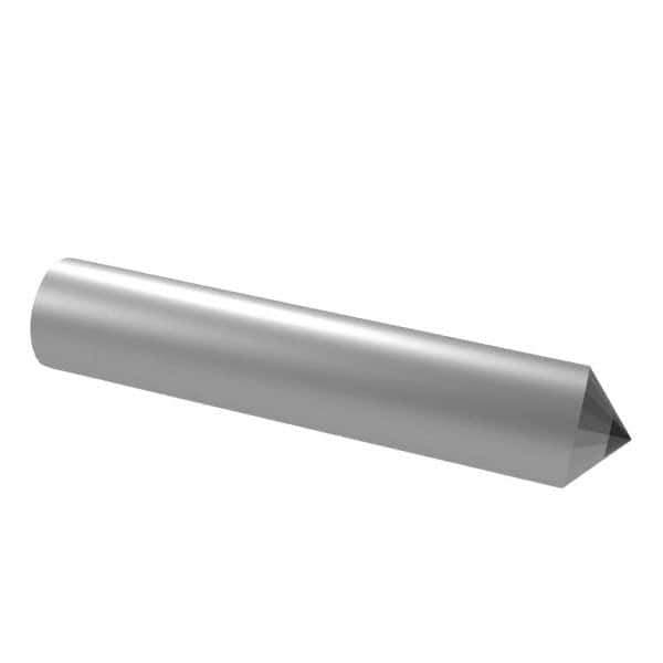 Norton - 1" Long x 1/4" Shank Diam Single Point Diamond Dresser - 60° Included Angle - Eagle Tool & Supply