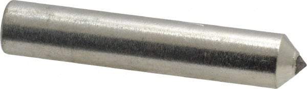 Norton - 1/3 Carat Single Point Diamond Dresser - 2" Long x 3/8" Shank Diam, 60° Included Angle - Eagle Tool & Supply