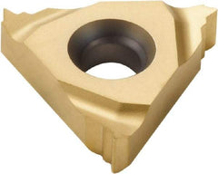 Seco - 11NL Internal Left Hand ISO Laydown Threading Insert - Grade CP500, TiAlN/TiN Coated Carbide, 6.35mm Inscribed Circle - Eagle Tool & Supply