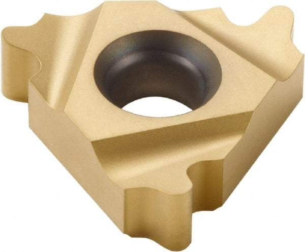 Seco - 27NR Internal Right Hand 4 Round Laydown Threading Insert - Grade CP500, TiAlN/TiN Coated Carbide, 15.88mm Inscribed Circle - Eagle Tool & Supply
