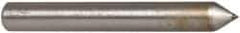 Norton - 1" Long x 1/8" Shank Diam Single Point Diamond Dresser - Convex Radius, 60° Included Angle - Eagle Tool & Supply