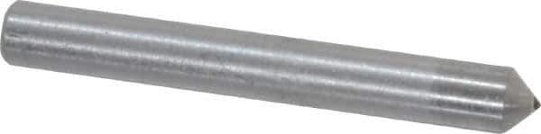 Norton - 1" Long x 1/8" Shank Diam Single Point Diamond Dresser - Convex Radius, 90° Included Angle - Eagle Tool & Supply