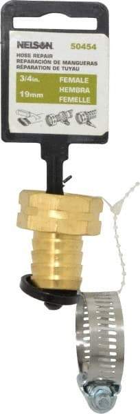 Nelson - 3/4 Garden Hose Fitting - Brass, Female Connector - Eagle Tool & Supply