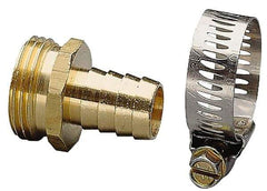 Nelson - 5/8 Garden Hose Fitting - Brass, Male Connector - Eagle Tool & Supply