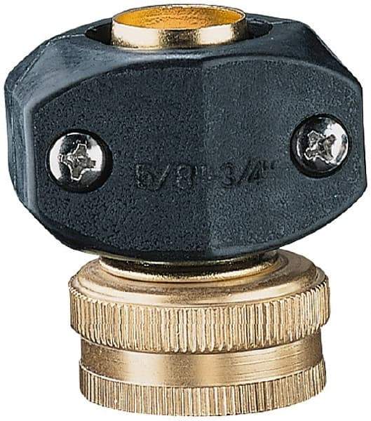 Nelson - 5/8 & 3/4 Garden Hose Fitting - Brass & Nylon, Female Connector - Eagle Tool & Supply