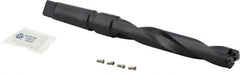Allied Machine and Engineering - Series 1, 13/16" Max Diam, 3MT Taper Shank, Helical Flute Spade Drill - 4-3/4" Max Depth, 6-17/64" Body Length, 9-3/4" OAL, Standard Length, Through Coolant - Eagle Tool & Supply