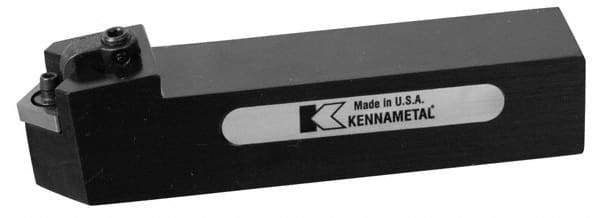Kennametal - MCHN, Neutral Cut, 0° Lead Angle, 1" Shank Height x 1" Shank Width, Negative Rake Indexable Turning Toolholder - 5" OAL, CN..43. Insert Compatibility, Series Kenloc - Eagle Tool & Supply