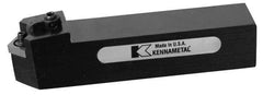 Kennametal - MCHN, Neutral Cut, 0° Lead Angle, 1" Shank Height x 1" Shank Width, Negative Rake Indexable Turning Toolholder - 5" OAL, CN..43. Insert Compatibility, Series Kenloc - Eagle Tool & Supply