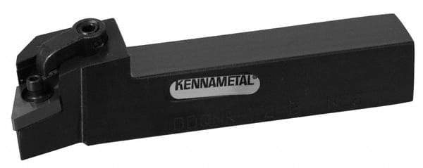 Kennametal - MDQN, Left Hand Cut, 27.5° Lead Angle, 1" Shank Height x 1" Shank Width, Negative Rake Indexable Turning Toolholder - 5" OAL, DN..43. Insert Compatibility, Series Kenloc - Eagle Tool & Supply
