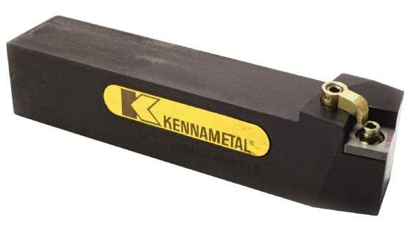 Kennametal - MSBN, Left Hand Cut, 15° Lead Angle, 20mm Shank Height x 20mm Shank Width, Negative Rake Indexable Turning Toolholder - 125mm OAL, SN..1204.. Insert Compatibility, Series Kenloc - Eagle Tool & Supply
