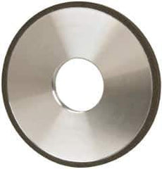 Made in USA - 4" Diam x 1-1/4" Hole x 1/4" Thick, N Hardness, 100 Grit Surface Grinding Wheel - Diamond, Type 1A1, Fine Grade - Eagle Tool & Supply