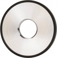 Made in USA - 4" Diam x 1-1/4" Hole x 3/8" Thick, N Hardness, 100 Grit Surface Grinding Wheel - Diamond, Type 1A1, Fine Grade - Eagle Tool & Supply