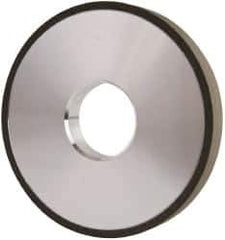 Made in USA - 4" Diam x 1-1/4" Hole x 1/2" Thick, N Hardness, 100 Grit Surface Grinding Wheel - Diamond, Type 1A1, Fine Grade - Eagle Tool & Supply