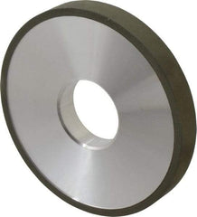 Made in USA - 4" Diam x 1-1/4" Hole x 1/2" Thick, N Hardness, 220 Grit Surface Grinding Wheel - Diamond, Type 1A1, Very Fine Grade - Eagle Tool & Supply