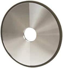 Made in USA - 6" Diam x 1-1/4" Hole x 1/4" Thick, N Hardness, 220 Grit Surface Grinding Wheel - Diamond, Type 1A1, Very Fine Grade - Eagle Tool & Supply