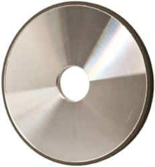 Made in USA - 6" Diam x 1-1/4" Hole x 3/8" Thick, N Hardness, 100 Grit Surface Grinding Wheel - Diamond, Type 1A1, Fine Grade - Eagle Tool & Supply