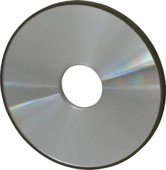 Made in USA - 5" Diam x 1-1/4" Hole x 1/4" Thick, N Hardness, 100 Grit Surface Grinding Wheel - Diamond, Type 1A1, Fine Grade - Eagle Tool & Supply
