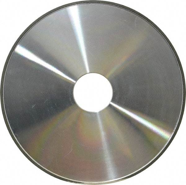 Made in USA - 6" Diam x 1-1/4" Hole x 1/8" Thick, N Hardness, 100 Grit Surface Grinding Wheel - Diamond, Type 1A1, Fine Grade - Eagle Tool & Supply