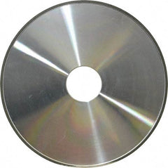 Made in USA - 6" Diam x 1-1/4" Hole x 1/8" Thick, N Hardness, 100 Grit Surface Grinding Wheel - Diamond, Type 1A1, Fine Grade - Eagle Tool & Supply
