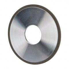 Made in USA - 4" Diam x 1-1/4" Hole x 1/8" Thick, N Hardness, 220 Grit Surface Grinding Wheel - Diamond, Type 1A1, Very Fine Grade - Eagle Tool & Supply