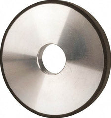Made in USA - 5" Diam x 1-1/4" Hole x 1/2" Thick, N Hardness, 100 Grit Surface Grinding Wheel - Diamond, Type 1A1, Fine Grade - Eagle Tool & Supply