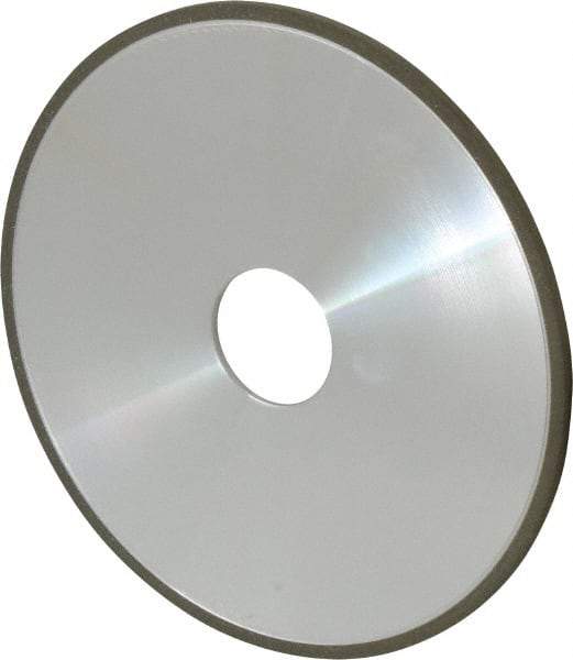 Made in USA - 6" Diam x 1-1/4" Hole x 1/8" Thick, N Hardness, 100 Grit Surface Grinding Wheel - Diamond, Type 1A1, Fine Grade - Eagle Tool & Supply