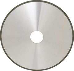 Made in USA - 7" Diam x 1-1/4" Hole x 1/8" Thick, N Hardness, 100 Grit Surface Grinding Wheel - Diamond, Type 1A1, Fine Grade - Eagle Tool & Supply
