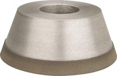 Made in USA - 3-3/4" Diam, 1-1/4" Hole Size, 1-1/2" Overall Thickness, 220 Grit, Type 11 Tool & Cutter Grinding Wheel - Very Fine Grade, Diamond - Eagle Tool & Supply