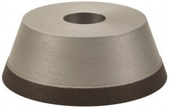 Made in USA - 5" Diam, 1-1/4" Hole Size, 1-3/4" Overall Thickness, 150 Grit, Type 11 Tool & Cutter Grinding Wheel - Very Fine Grade, Diamond - Eagle Tool & Supply