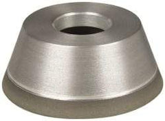Made in USA - 3-3/4" Diam, 1-1/4" Hole Size, 1-1/2" Overall Thickness, 100 Grit, Type 11 Tool & Cutter Grinding Wheel - Fine Grade, Diamond - Eagle Tool & Supply