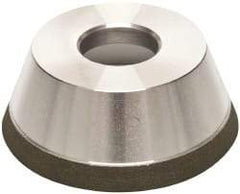 Made in USA - 3-3/4" Diam, 1-1/4" Hole Size, 1-1/2" Overall Thickness, 150 Grit, Type 11 Tool & Cutter Grinding Wheel - Very Fine Grade, Diamond - Eagle Tool & Supply