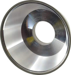 Made in USA - 3-3/4" Diam, 1-1/4" Hole Size, 1-1/2" Overall Thickness, 220 Grit, Type 11 Tool & Cutter Grinding Wheel - Very Fine Grade, Diamond - Eagle Tool & Supply
