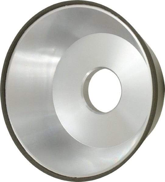 Made in USA - 5" Diam, 1-1/4" Hole Size, 1-3/4" Overall Thickness, 150 Grit, Type 11 Tool & Cutter Grinding Wheel - Very Fine Grade, Diamond - Eagle Tool & Supply
