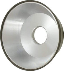 Made in USA - 5" Diam, 1-1/4" Hole Size, 1-3/4" Overall Thickness, 150 Grit, Type 11 Tool & Cutter Grinding Wheel - Very Fine Grade, Diamond - Eagle Tool & Supply