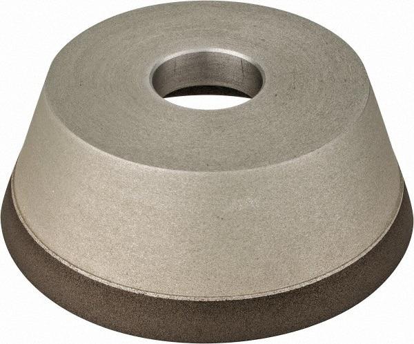 Made in USA - 5" Diam, 1-1/4" Hole Size, 1-3/4" Overall Thickness, 220 Grit, Type 11 Tool & Cutter Grinding Wheel - Very Fine Grade, Diamond - Eagle Tool & Supply