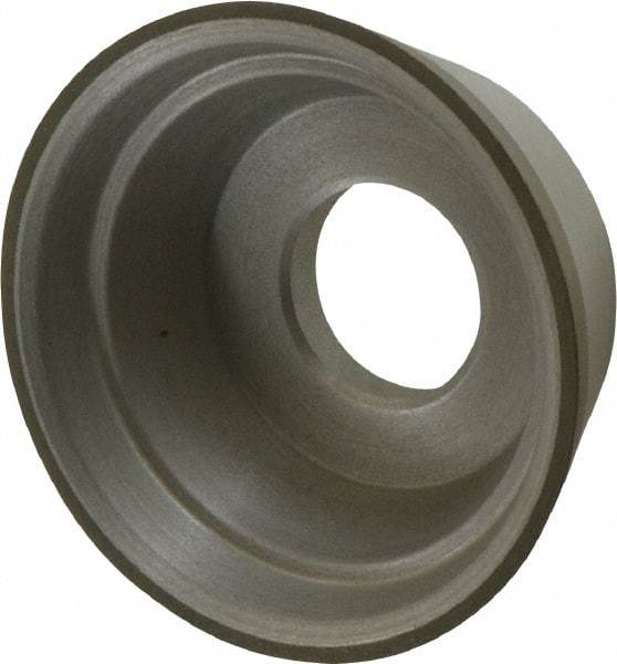 Made in USA - 3-3/4" Diam, 1-1/4" Hole Size, 1-1/2" Overall Thickness, 100 Grit, Type 11 Tool & Cutter Grinding Wheel - Fine Grade, Diamond - Eagle Tool & Supply