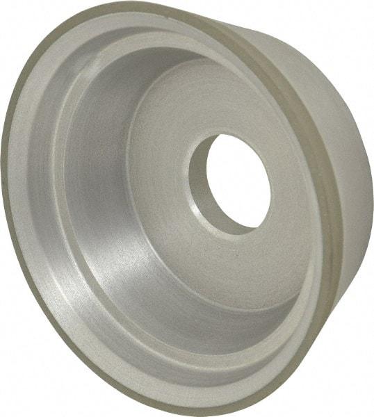 Made in USA - 5" Diam, 1-1/2" Hole Size, 1-3/4" Overall Thickness, 150 Grit, Type 11 Tool & Cutter Grinding Wheel - Very Fine Grade, Diamond - Eagle Tool & Supply