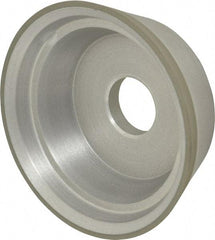 Made in USA - 5" Diam, 1-1/2" Hole Size, 1-3/4" Overall Thickness, 150 Grit, Type 11 Tool & Cutter Grinding Wheel - Very Fine Grade, Diamond - Eagle Tool & Supply