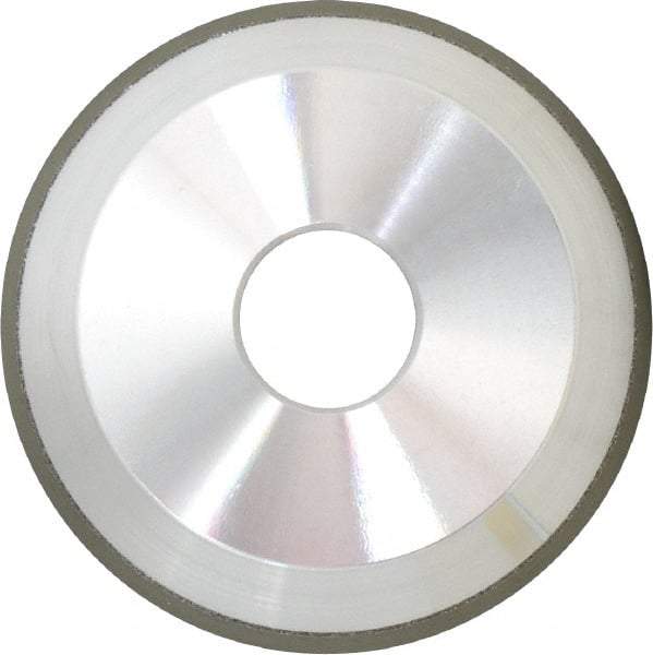 Made in USA - 5" Diam, 1-1/4" Hole Size, 1-3/4" Overall Thickness, 150 Grit, Type 11 Tool & Cutter Grinding Wheel - Very Fine Grade, CBN - Eagle Tool & Supply