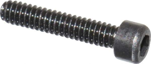 Value Collection - #0-80 UNF Hex Socket Drive, Socket Cap Screw - Alloy Steel, Black Oxide Finish, Fully Threaded, 5/16" Length Under Head - Eagle Tool & Supply