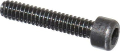 Value Collection - #0-80 UNF Hex Socket Drive, Socket Cap Screw - Alloy Steel, Black Oxide Finish, Fully Threaded, 5/16" Length Under Head - Eagle Tool & Supply