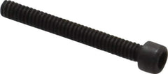 Value Collection - #0-80 UNF Hex Socket Drive, Socket Cap Screw - Alloy Steel, Black Oxide Finish, Fully Threaded, 1/2" Length Under Head - Eagle Tool & Supply