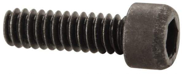 Value Collection - #1-64 UNC Hex Socket Drive, Socket Cap Screw - Alloy Steel, Black Oxide Finish, Fully Threaded, 1/4" Length Under Head - Eagle Tool & Supply