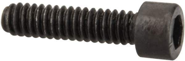 Value Collection - #1-64 UNC Hex Socket Drive, Socket Cap Screw - Alloy Steel, Black Oxide Finish, Fully Threaded, 5/16" Length Under Head - Eagle Tool & Supply