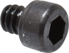 Value Collection - #4-40 UNC Hex Socket Drive, Socket Cap Screw - Alloy Steel, Black Oxide Finish, Fully Threaded, 1/8" Length Under Head - Eagle Tool & Supply